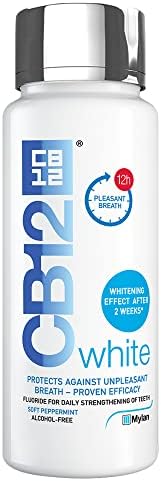 CB12 White Mouthwash, Whiter Teeth After 2 Weeks, Pleasant Breath For 12 Hours, 250 ml