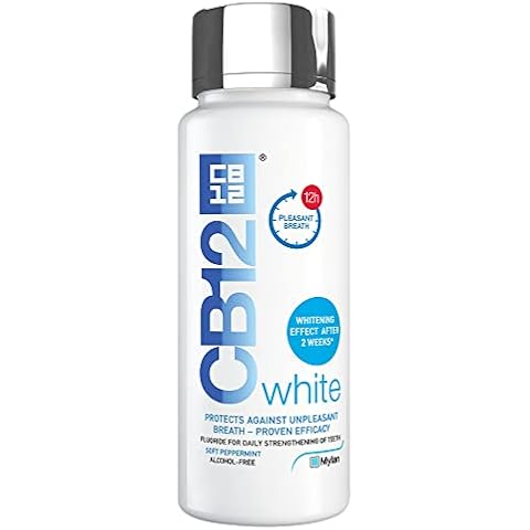 CB12 White Mouthwash, Whiter Teeth After 2 Weeks, Pleasant Breath For 12 Hours, 250 ml Cover