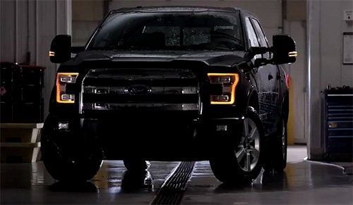 Modifystreet® Power Side Towing Mirrors With Turn Signal & Heated Defrost & Clearance Light & Puddle Light For 2015-2016 Ford F150 (22 Pin Connector With Auxiliary Light Button) Models #TOP7