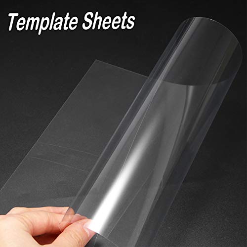 15 Pieces Blank Stencil Sheets, 12 x 12 Inch Clear Blank Material Mylar Templates, Square Blank Stencil Template for Cricut Vinyl Cutting Machine/Silhouette Stencils Material - Thumbnail 3