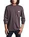 Carhartt Men's Workwear Long Sleeve Pocket T-Shirt K126,  Charcoal,  X-Large/Tall