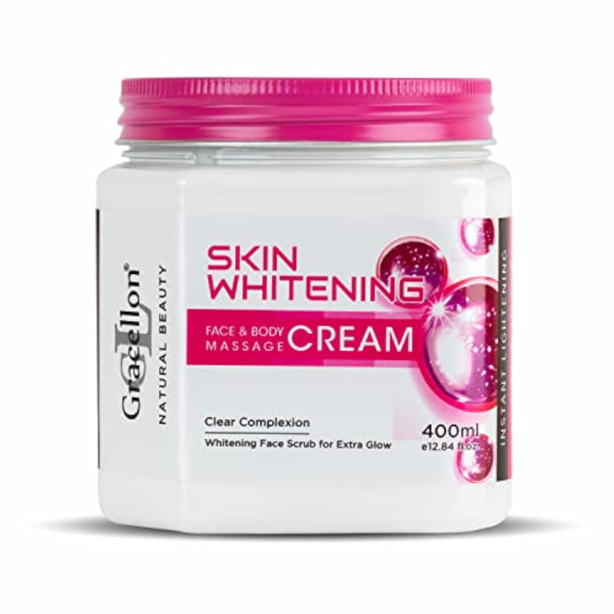 Skin Whitening Face & Body Massage Cream, Instant Lightening