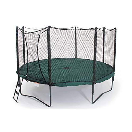 JumpSport 14 Foot Round Protective PVC Coated Trampoline Weather Cover for Rain, Sun, and Snow, Green