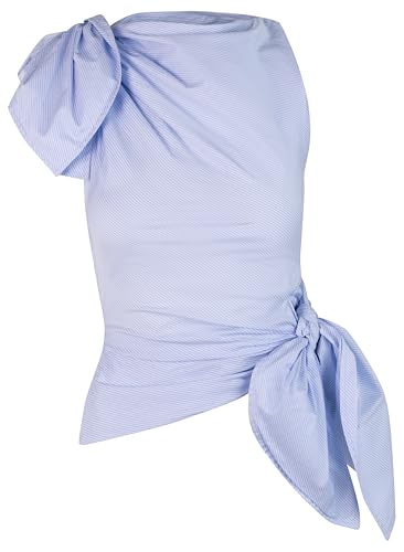 MONSE, Bow Drape Shirting Top