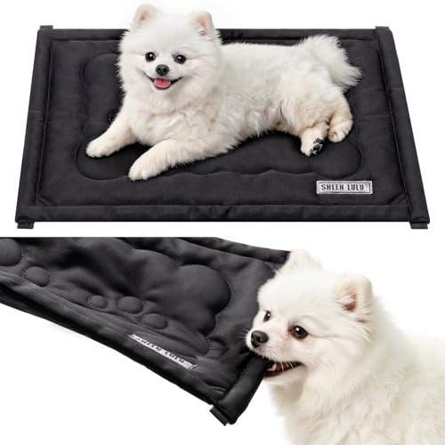 SHEENLULU Chew-Resistant Dog Bed 23x17 Black