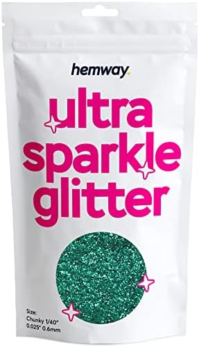 Hemway Premium Ultra Sparkle Glitter Multi Purpose Metallic Flake for Arts Crafts Nails Cosmetics Resin Festival Face Hair - Mother of Pearl Iridescent - Ultrafine (1/128" 0.008" 0.2mm) 100g / 3.5oz