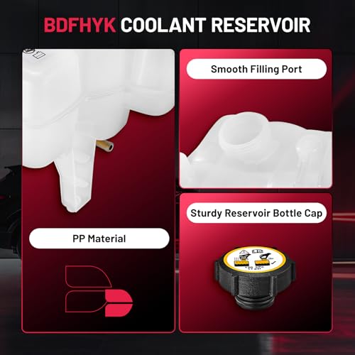 Image of BDFHYK Engine Coolant Expansion Reservoir Overflow Tank Compatible with 2007-2012 Escape 2007-2011 Mercury Mariner Replace 603-215 YL8Z8100AA YL8Z8A080AE BL8Z8A080A