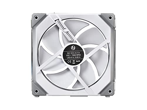 Lian Li Uni Fan Sl140 Rgb X1 140Mm Revolutionized Daisy-Chain Argb Fan - White #TOP4