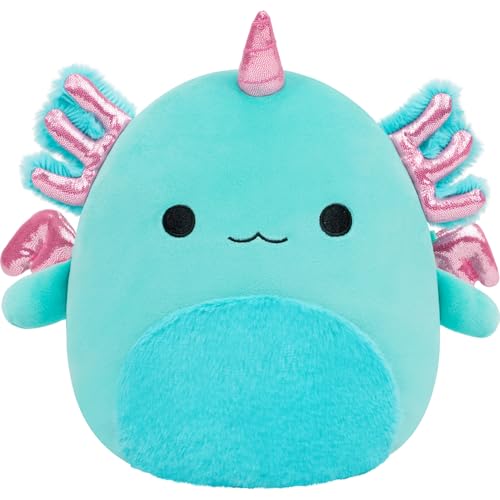 Squishmallows Original 8in Bellamy The Teal Axolotl – Official Jazwares Plush (Little)