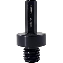 Core Drill Bit Arbor Adapter, Attachment Arbor Shaft Adapter for 3/8" Hex Shank to 5/8-11 Male Drill Thread Diamond Hole Sword Drill Bit