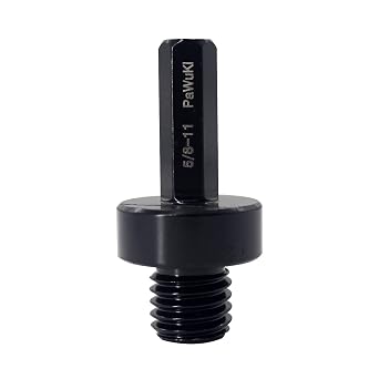 Core Drill Bit Arbor Adapter, 3/8" Hex Shank to 5/8-11 Male Drill for Threaded Diamond Hole Saw Drill Bits Attachment Arbor Shaft Adapter
