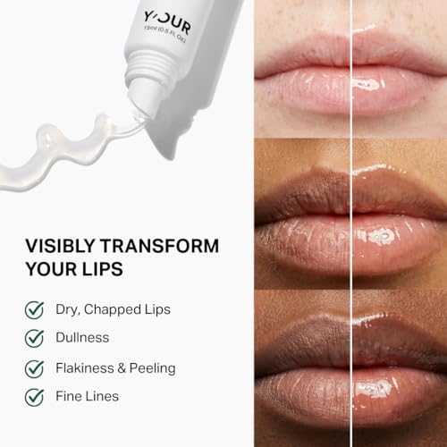Y'OUR Y’OUR Intensive Healing Lip Balm for Dry Chapped Lips - Deeply Hydrating Lip Treatment - Hyaluronic Acid, Shea Butter & Rosehip Oil - Repairing Moisturizer, Paraben & Silicon-Free, Mothers' Day Gift