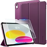 [iPad 11世代 10世代 ケース ガラスフィルム セット]CACOE ipad a16 11インチ 2025/10.9インチ 2022 アイパッド用 ハードケース オートスリープ 三つ折り Apple Pencil対応 あいばっど カバー ワイン