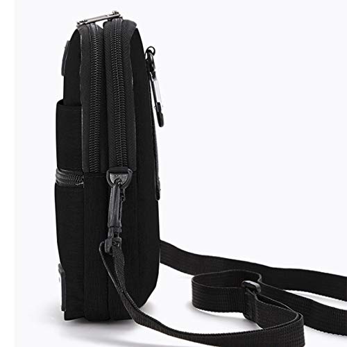 Crossbody Bag Cell Phone Holster Case With Blet Loop Shoulder Purse With Strap Waist Nylon Pack Sling Pouch Waterproof Holder For Iphone,Passport,Samsung #TOP3