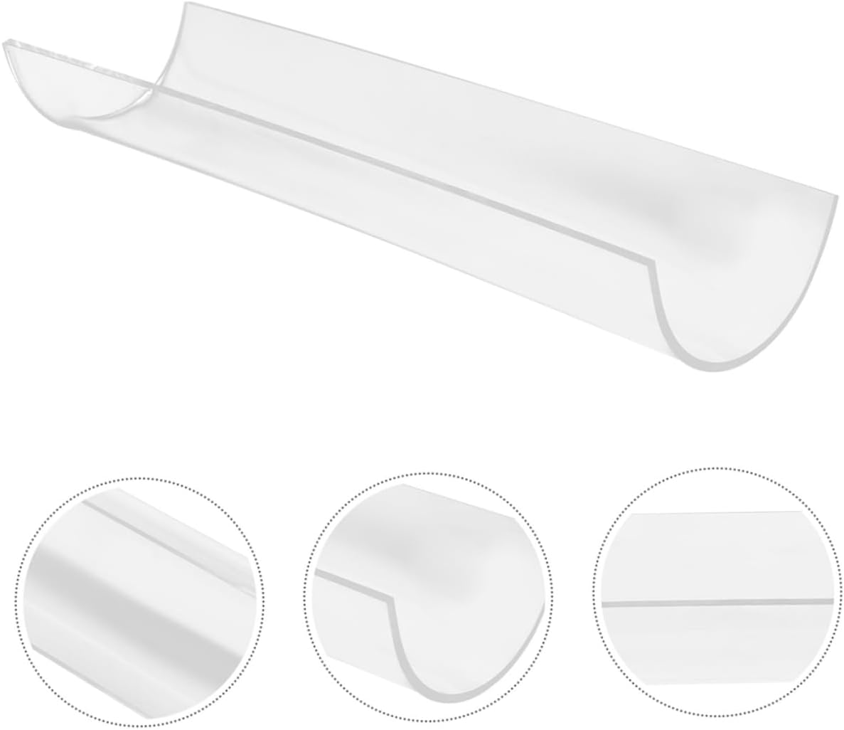 1pc Swiss Roll Mold U-shaped Cake Roll Maker Sturdy Acrylic Baking Tool for Easy Cake Shaping for Diy Desserts and Swiss Baking Large Inner Diameter