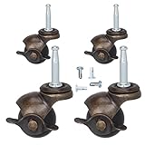 1.5' Ball Caster Wheels for Furniture Casters Set of 4, Furniture Wheels Casters 5/16' x 1-1/2' (8 x 38mm) for Furniture Sofa Chair Cabinet