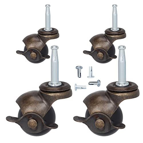 Generic ROTUS6767 1.5 Inch Ball Casters Stem Caster Wheels With 5/16 Inch X 1-1/2 Inch  cover