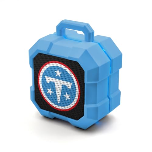 SOAR NFL Shockbox LED Wireless Bluetooth Speaker, Tennessee Titans
