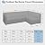 OutdoorLines Waterproof Outdoor Patio Sectional Cover
