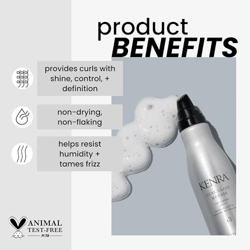 Kenra Professional Curl Glaze Mousse 13 | Curl Control Glaze | Provides Frizz Control & Humidity Resistance | All Hair Types