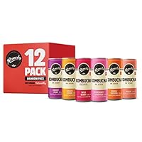 Remedy Kombucha Tea - Rainbow Mixed Pack - Sparkling Live Cultured, Naturally Sugar Free Soft Drink - Probiotic for Gut Health - 12 x 250ml