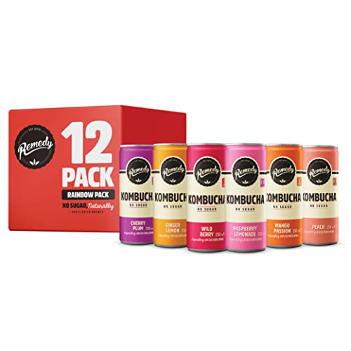 Remedy Kombucha Tea Rainbow Pack - 12 x 250ml