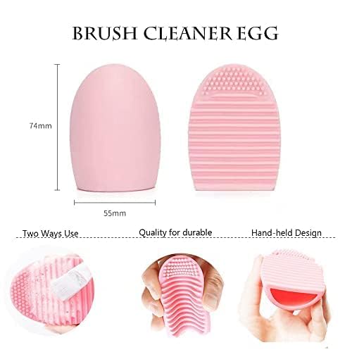 NEVSETPO 28PCS Makeup Brush Set, Quality Makeup Brushes for Women, Brush Set Make Up for Beginner Starter Professional,Pink Makeup Set with Blenders Masks Spatula,Travel-Friendly Makeup Brush Set with Case