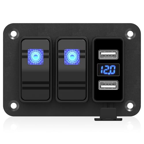 Panneau d'interrupteurs de bateau 12V/24V étanche pour l'humidité