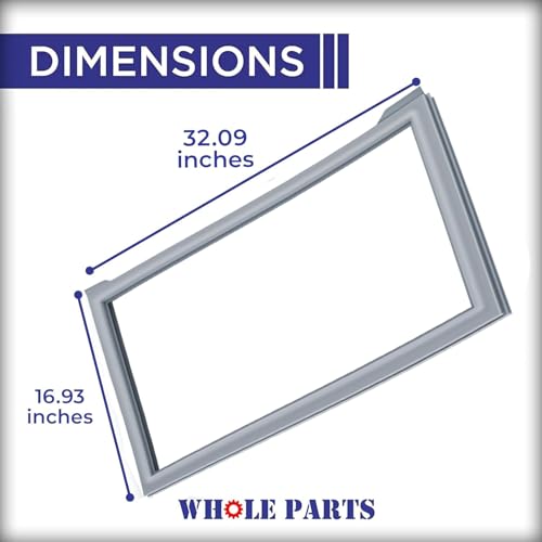 Whole Parts Upgraded Grey Refrigerator Door Gasket Part# W10830274 by Whole Parts - Used condition - Image 2