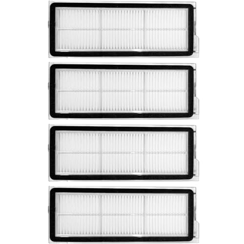 HEPA Filter für Roborock Qrevo S/Qrevo Curve/Qrevo Pro/Qrevo Plus/Qrevo MaxV/Qrevo Edge Roboter Staubsauger Ersatzfilter Zubehör Filter 4 Stück