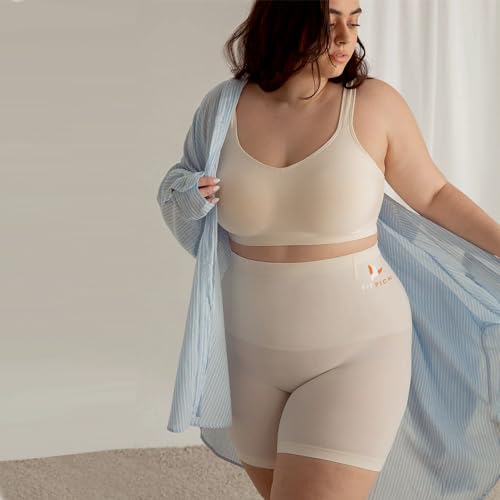 Image of FIT PICK Tummy Tucker Women Shapewear for Women Tummy Control High Waist Body Shapewear with Anti Rolling Comfortable, Breathable Seamless Body Shaper (Small-Medium) Beige