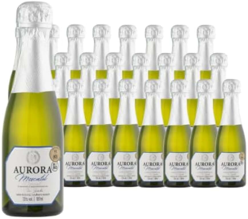 Kit C/24 Un Espumante Aurora Baby Mini Moscatel 187ml