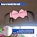 KPFILEH 2PCS Cute Bow Car Inside Door Handle Protector, Anti-Scratch Car Inner Front Rear Door Pull Handle Cover, Universal Vehicle Interior Decorative Accessories for Cars Trucks SUVs(Pink)