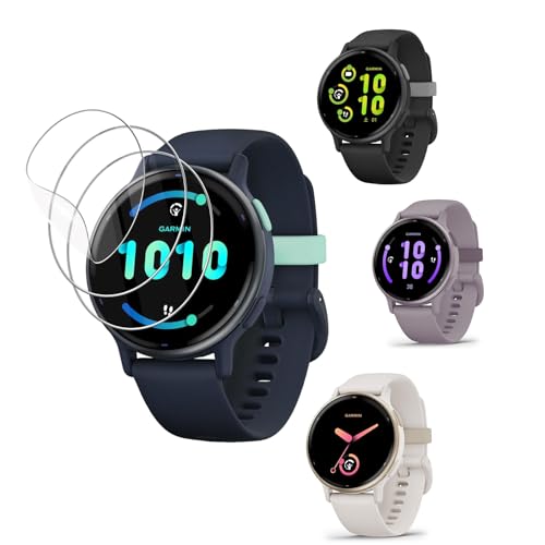 For GARMIN vivoactive 5 �t�B���� �ی�t�B���� ���������x ��U�h�~ �C�菝�h�~ �w��h�~ 3D�ی� ������ɋ��� TPU�f�ޏ_�炩�� �X�}�[�g�E�H�b�` Garmin Vivoactive 5 �t���ی�t�B���� �ی�t�B�����y3����