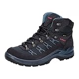 Wandern LOWA Taurus PRO GTX MID Ws Damen Wanderstiefel Tracking Outdoor Goretex Blau, Schuhgröße:41.5 EU