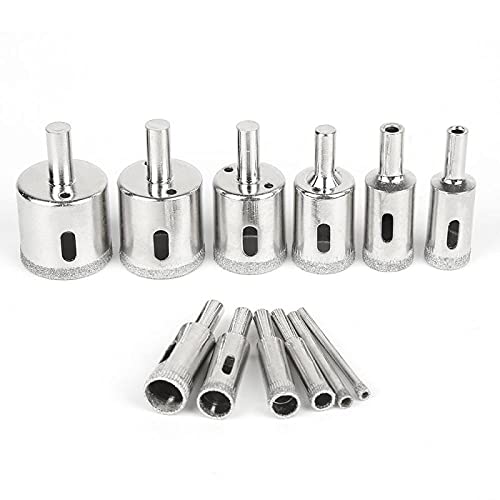 Juego de 12 brocas con recubrimiento de diamante 3-32 mm miniatura 4