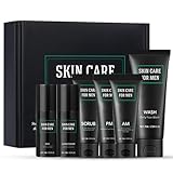 Men’S Skin Care Set: 6-In-1 Mens Skincare Gift Box Facial Kit, Birthday Gifts For Men - Face Wash, Exfoliating Scrub, Day & Night Moisturiser, Anti Wrinkle Serum, Eye Cream - Smooth, Glowing Skin
