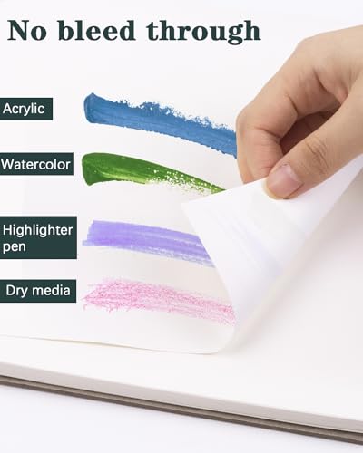 image for WeLiu Sketchbook 9x12 Inch, 2 Packs Sketch Pad Drawing Painting Writin