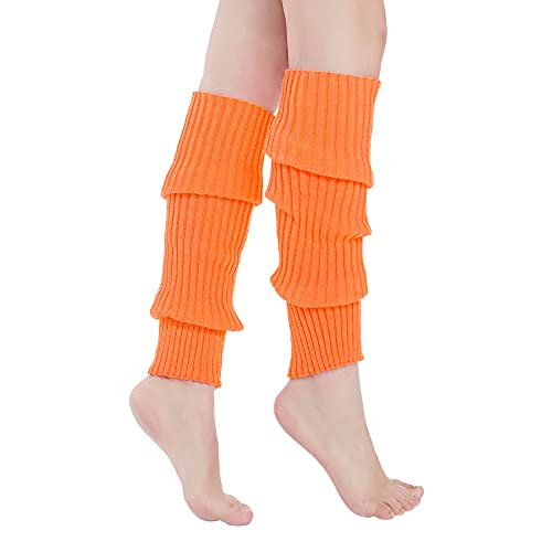 Women's Leg Warmers Neon Leg Warmers Leg Warmers For Women Orange Leg Warmers 80S Halloween Accessories For Women #TOP1