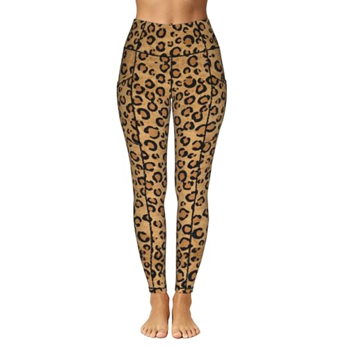 Leggings de gimnasio para mujer con estampado de leopardo y compresión 2