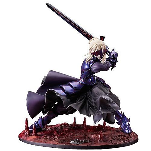 Tongyundacheng Figura de anime Fate Stay Night de 19 cm, figura de acción de sable, versión oscilante de espada de sable de PVC, colección de modelos de personajes de PVC, decoraciones de escritorio