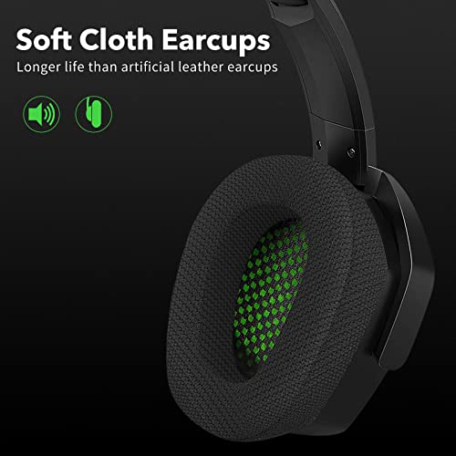 Nubwo G06 Wireless Gaming Headset For Ps5, Ps4, Pc, Noise Cancelling Over Ear Gaming Headphones With Mic, 2.4Ghz Ultra-Low Latency, Wired Mode For Xbox One, Xbox Series X Games (Green) #TOP6