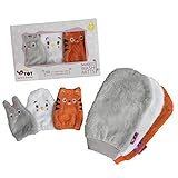 hacer manoplas bebe crochet BAÑOS EN FAMILIA. ¡Deja que tu bebé y sus hermanos mayores aprendan jugando a la hora del baño! Los guantes del tamaño de bebé fomentan a que se bañen independientemente o se pueden utilizar como distracción para el bebé mientras que se le baña con el guante para adultos. Perfecto para la hora del baño y las comidas