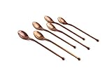 Picture of KNORK 6-Piece Iced Teaspoon Titanium Coated Stainless Steel (Antique Copper)