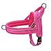 Didog Soft Flannel Padded Dog Vest Harness, Escape Proof/Quick Fit Reflective Dog Strap Harness,Easy for Training Walking,Hot Pink XS Size