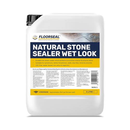Natural Stone Sealer Wet Look 5 Litre Satin Sheen
