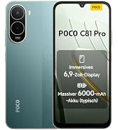 Poco C81 Pro Smartphone, 4 GB + 128 GB, Handy, 6000 mAh Akku, 120 Hz Bildschirm, 6,9 Zoll Display...
