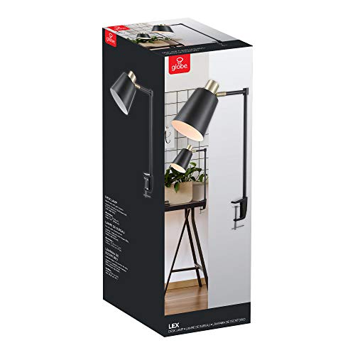 Globe Electric 52900 Lex Desk Lamp, Black with Gold by Globe Electric - Image 9