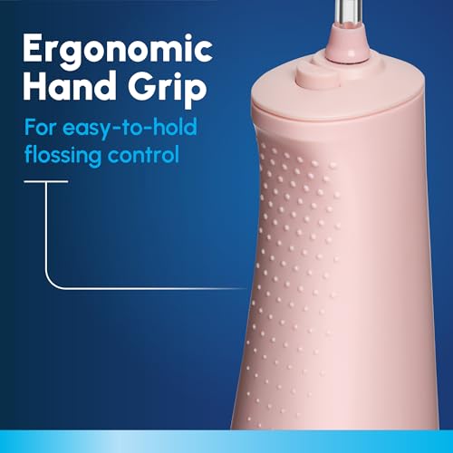 Image of Waterpik Cordless Pulse 3100 Rechargeable Portable Water Flosser for Teeth, Gums, Braces Care and Travel with 2 Flossing Tips, Waterproof for Shower Use, ADA Accepted, WF-20 Pink, Amazon Exclusive