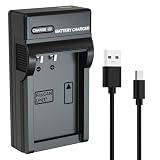 LP-E17 Battery Charger with USB C Cord for Canon R8 R10 RP R50 R100, Rebel T8i, T7i, T6i, T6s, SL2, SL3, EOS M3, M5, M6, 200D, 77D, 750D, 760D, 800D, 8000D Camera with LED Indicator